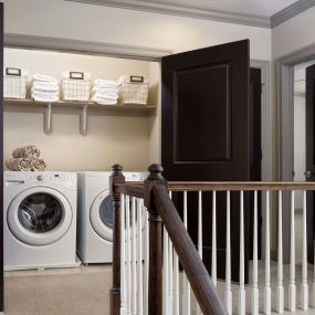 The townhomes full size washer and dryer on third floor