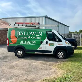 Baldwin Heating & Cooling work van