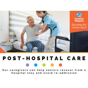 We provide senior care services to people who have recently been discharged from the hospital to help them recuperate.
