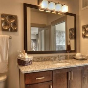 Large Vanity With Track Lighting