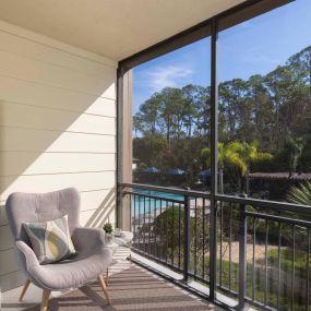 Enjoy a beautiful view from your screened patio or balcony.