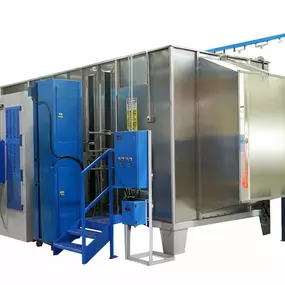 The Parker Ionics VARI-FLO Series Powder Coating Booth