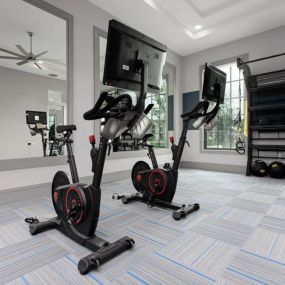 Exercise Bikes in the fitness center at The Atlantic Palms at Tradition