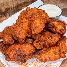 6 - PIECE WINGS - spiced to your liking (plain, nashville hot or nashville hotter)