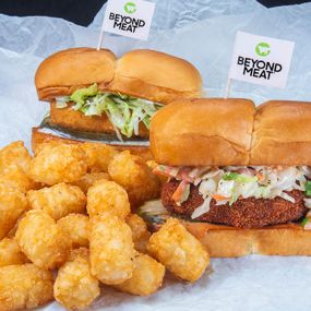 BEYOND® 2 - SLIDER COMBO - 2 of our beyond® slider options with a choice of fries, tots, hot fries or hot tots