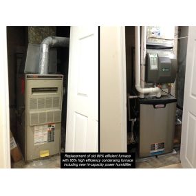 Replacement of old Furnace to Installation of NEW Lennox furnace