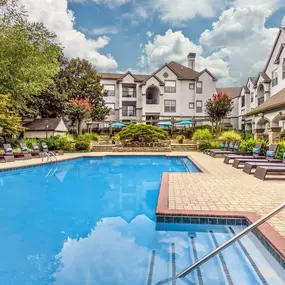 Pool with sundeck