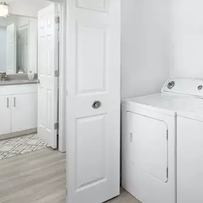 Full-size washer and dryer in every apartment home at Camden Dunwoody in Atlanta, GA