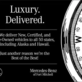 Luxury Delivered!  Mercedes-Benz of Fort Mitchell, Kentucky - New Mercedes-Benz Sales - Call (859) 331-1500 - This our Jeff Wyler Mercedes-Benz of Ft. Mitchell, just over the river from Cincinnati, Ohio  #MBFtMitchell