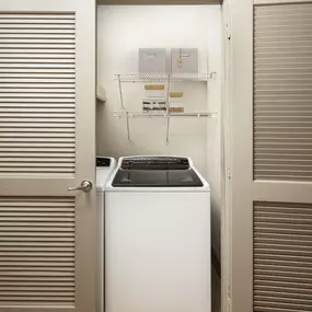 Full-size washer and dryer in every high-rise apartment home at Camden Post Oak in Houston, TX