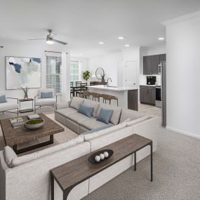 Spacious three-bedroom floor plan at Camden Panther Creek apartments in Frisco, TX