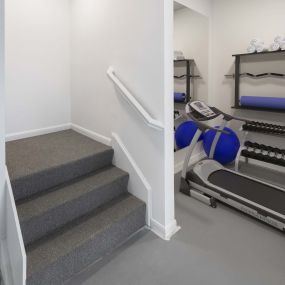 Private garage entry with storage area at Camden Panther Creek apartments in Frisco, TX