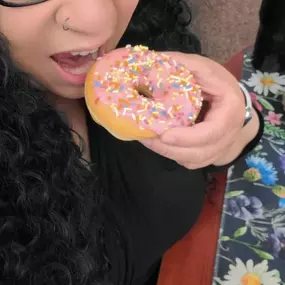 Fun in the office with my favorite donut!