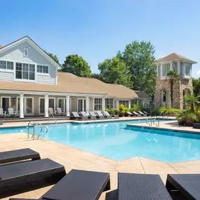 Swimming pool with sundeck