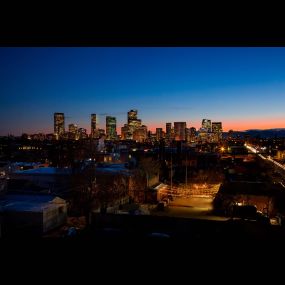 Skyline views of Downtown Denver