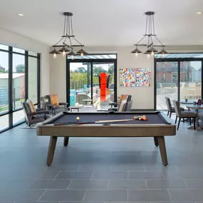 Resident Lounge with Billiards and Seating