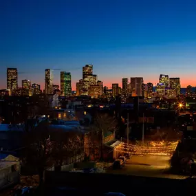 Skyline views of Downtown Denver