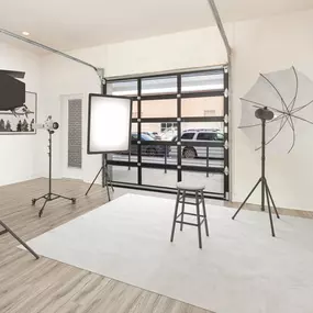 Photography studio in the Live/Work apartment at Camden RiNo Apartments in Denver, CO