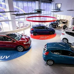 Inside the FordStore Old Trafford showroom