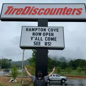 Tire Discounters on 233 Sutton Road in Owens Cross Roads