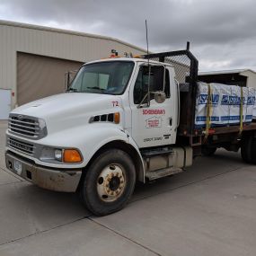 Close up photo of one of our delivery vehicles.