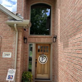 New door with Energy Efficient Windows from Energy Window Solutions a Window Installation company in the Southlake, TX area.