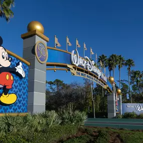 Disney World Entrance near Camden Hunter's Creek apartments in Orlando, Florida.