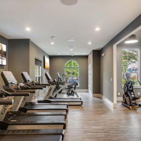 24 hour fitness center with cardio equipment