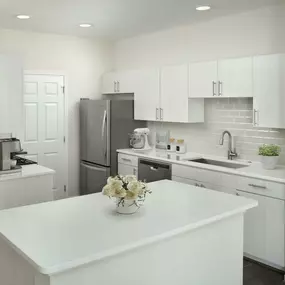 Kitchen with center island at Camden Lansdowne