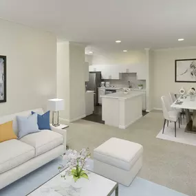 Open concept living at Camden Lansdowne