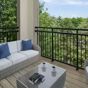 Spacious outdoor balcony