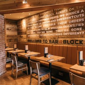 Bar + Block Steakhouse interior