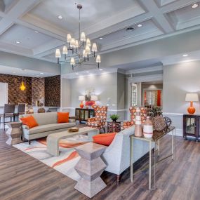 Community Lounge at Crestmark Home Apartments