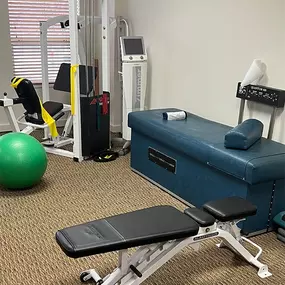Physical therapy equipment at  Warrenton Chiropractic Center in Warrenton, Virginia.