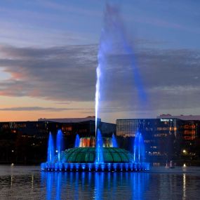 Lake eola nighttime fountain