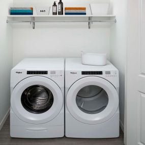 A4 Floor Plan Full-Size Washer and Dryer.