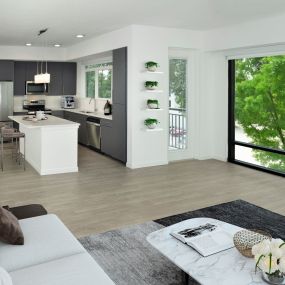 A5 Corner Home with Open Kitchen and Floor-to-Ceiling Windows.