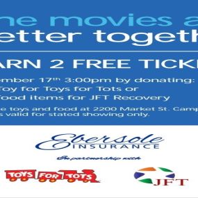 Join us for a movie and help give back to our community!