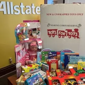 Toys for Tots - feel free to drop off your donations.  We will be participating again this year.