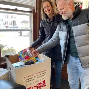 Proud supporter of Toys for Tots.  Feel free to drop toys off at our office.