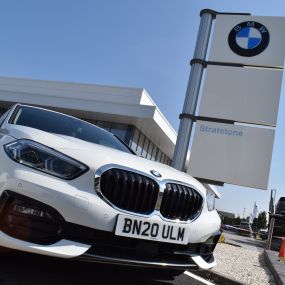 Cars outside the BMW Doncaster dealership
