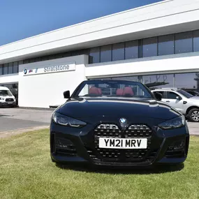 Cars outside the BMW Doncaster dealership