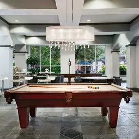 Midtown game lounge with billiards and shuffleboard