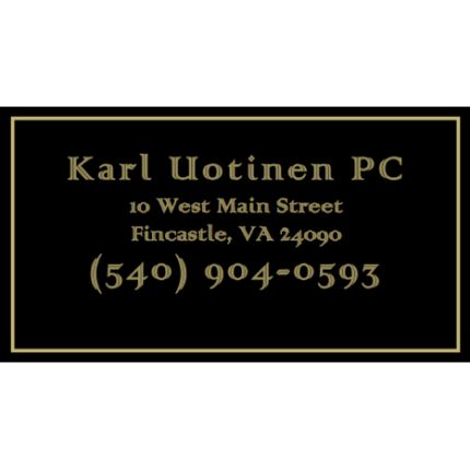 Logo from Karl Uotinen PC