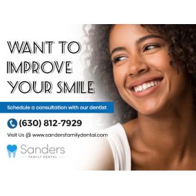 Sanders Family Dental offers you a complete range of dental care at an affordable rate. Call your dentist in Lombard now to book an appointment. Don’t let your dental health take the back seat anymore! After all, a healthy smile is all that matters.