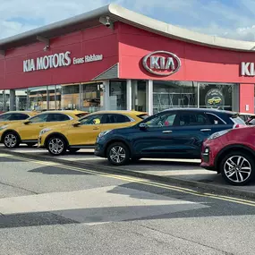 Outside the Kia Hull dealership