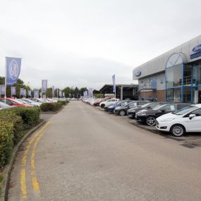 Side view of Ford Transit Centre Preston