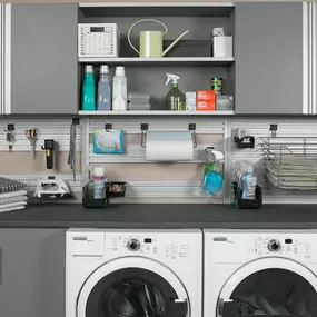 Yes, it is possible to morph your laundry area with your garage area. Depending on the size of the space, you could install a washer and dryer in the garage, or you could turn the laundry room into a mudroom with a bench and hooks for coats, hats, and bags. You could also add cabinets or shelves to