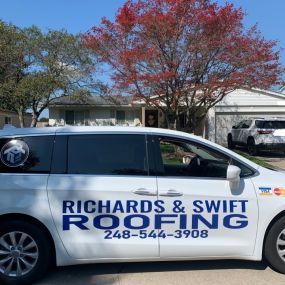 Where have you seen the Richards & Swift Roofing Van?