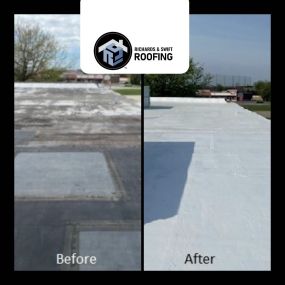 Flat Roof Before and After
